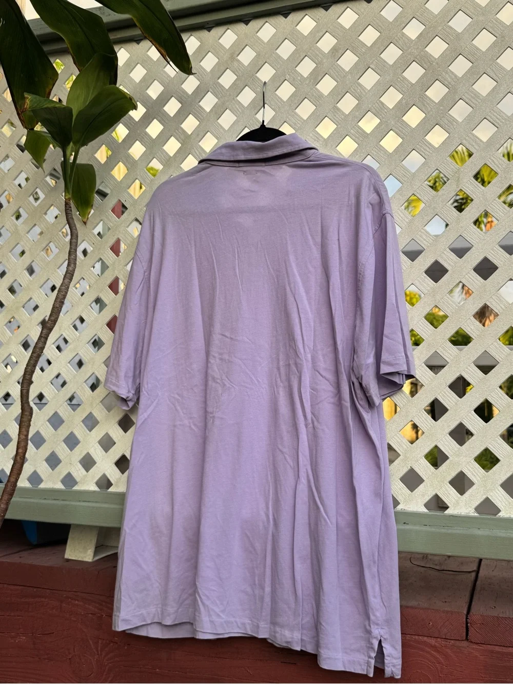 Ralph Lauren Lavender Short-Sleeve Polo with Chest Pocket